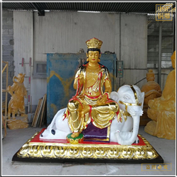 彩繪文殊普賢銅佛像批發(fā) 彩繪文殊普賢銅佛像批發(fā)