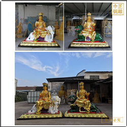 2.35米文殊普賢菩薩銅佛像 2.35米文殊普賢菩薩銅佛像