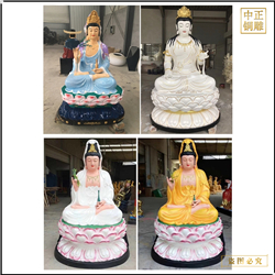 各種坐式觀音菩薩銅佛像 各種坐式觀音菩薩銅佛像