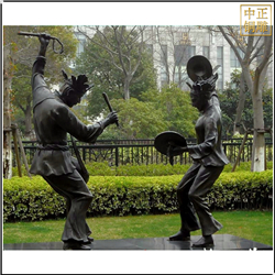 鑄銅關公 園林廣場扭秧歌人物雕塑