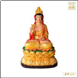 貼金觀世音菩薩銅佛像 貼金觀世音菩薩銅佛像