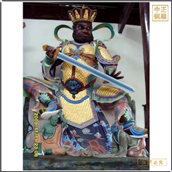 鑄銅關公 鑄銅四大護法佛像廠家