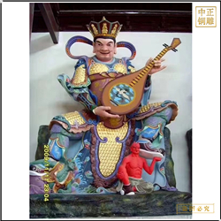 鑄銅關公 定制鑄銅四大天王佛像