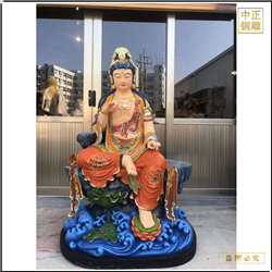 鑄銅關公 銅觀音菩薩彩繪佛像