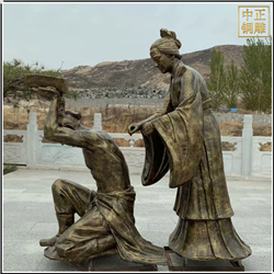 岳母刻字人物雕塑 岳母刻字人物雕塑