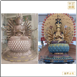 寺廟千手觀音菩薩銅雕塑 寺廟千手觀音菩薩銅雕塑