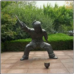 鑄銅關公 廣場打攆攆轉銅雕塑