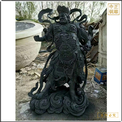 鑄銅關公 彩繪大型四大天王銅佛像