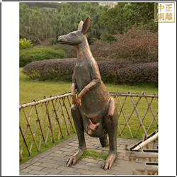 鑄銅關公 公園袋鼠雕塑