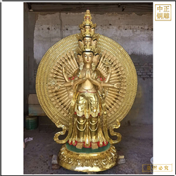 貼金千手觀音菩薩銅像鑄造廠 貼金千手觀音菩薩銅像鑄造廠