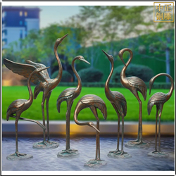 戶外仙鶴景觀雕塑 戶外仙鶴景觀雕塑