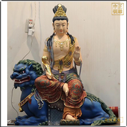 鑄銅關(guān)公 鑄銅文殊普賢銅佛像加工