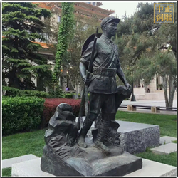 鑄銅關公 小區守門人人物銅雕塑