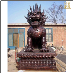 純銅銅獬豸獨角獸雕塑 純銅銅獬豸獨角獸雕塑