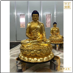 鑄銅關公 訂購貼金釋迦牟尼佛銅像