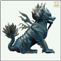 鑄銅關公 大型鑄銅獬豸雕塑定制廠家