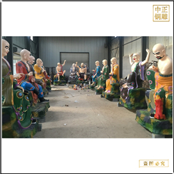 鑄銅關公 廠家批發十八羅漢神像