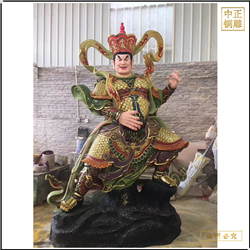 鑄銅關公 定制四大天王銅佛像廠家