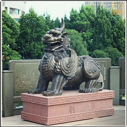 室外純銅獬豸雕塑鑄造廠家 室外純銅獬豸雕塑鑄造廠家
