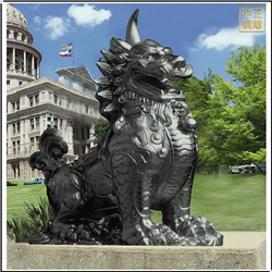 室外園林銅獬豸動(dòng)物雕塑 室外園林銅獬豸動(dòng)物雕塑