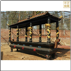 鑄銅關公 大型寺廟香爐定制