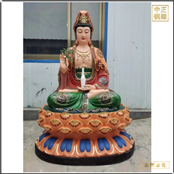 鑄銅關公 坐像觀音菩薩佛像