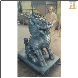 鑄銅關公 大型景觀銅麒麟雕塑