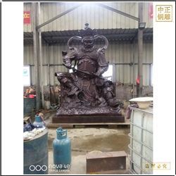 鑄銅關公 彩繪四大天王銅佛像報價