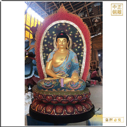 鑄銅關公 鎏金貼金釋迦牟尼佛像制作