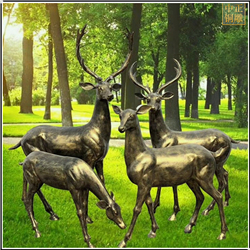 鑄銅關公 仿銅園林銅鹿雕塑