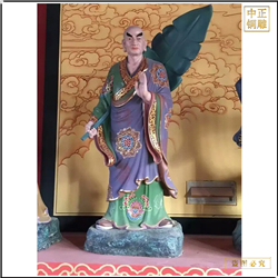 鑄銅關公 廠家鑄造純銅十八羅漢佛像