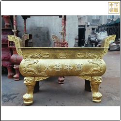 鑄銅關公 兩米銅香爐定制