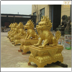 鑄銅關(guān)公 各種型號銅麒麟雕塑