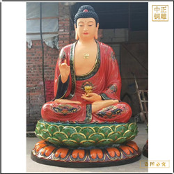 鑄銅關(guān)公 彩繪釋迦牟尼佛銅佛像制作