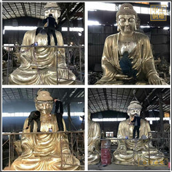 鑄銅關(guān)公 彩繪釋迦牟尼佛塑像鑄造