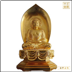 鑄銅關(guān)公 定制彩繪釋迦牟尼佛銅像