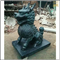 鑄銅關(guān)公 酒店門口銅麒麟雕塑