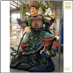 鑄銅關(guān)公 四大天王銅佛像站像銅雕塑