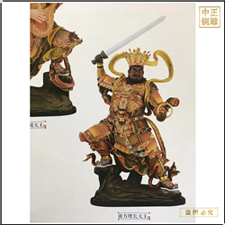 純銅四大天王佛像鑄造廠 純銅四大天王佛像鑄造廠