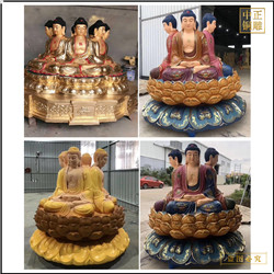 鑄銅關公 彩繪釋迦牟尼佛銅像佛