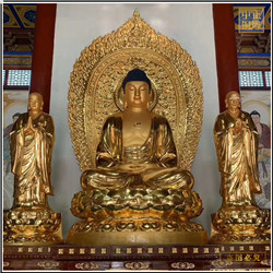 鑄銅關公 供應貼金釋迦牟尼銅佛像