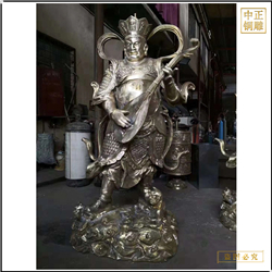 大號純紫銅四大天王佛像 大號純紫銅四大天王佛像