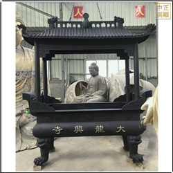 鑄銅關(guān)公 銅香爐生產(chǎn)廠家