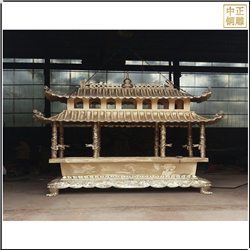 鑄銅關公 銅香爐制作廠家