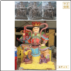 鑄銅大型四大天王發現雕塑 鑄銅大型四大天王發現雕塑