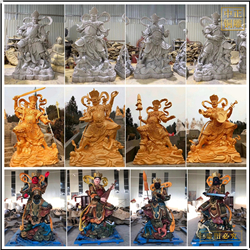 鑄銅關公 鑄銅四大佛像定制廠家