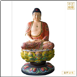 鑄銅關公 貼金彩繪釋迦牟尼佛銅像鑄造廠