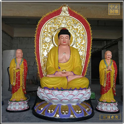 鑄銅關(guān)公 貼金佛像釋迦牟尼佛銅像