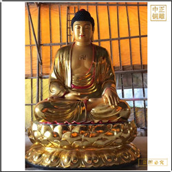 鑄銅關(guān)公 貼金釋迦牟尼佛佛像制作