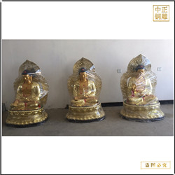 鑄銅關公 坐像釋迦牟尼佛銅雕像